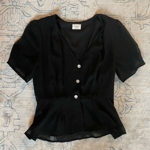 Wilfred size 8 black blouse.